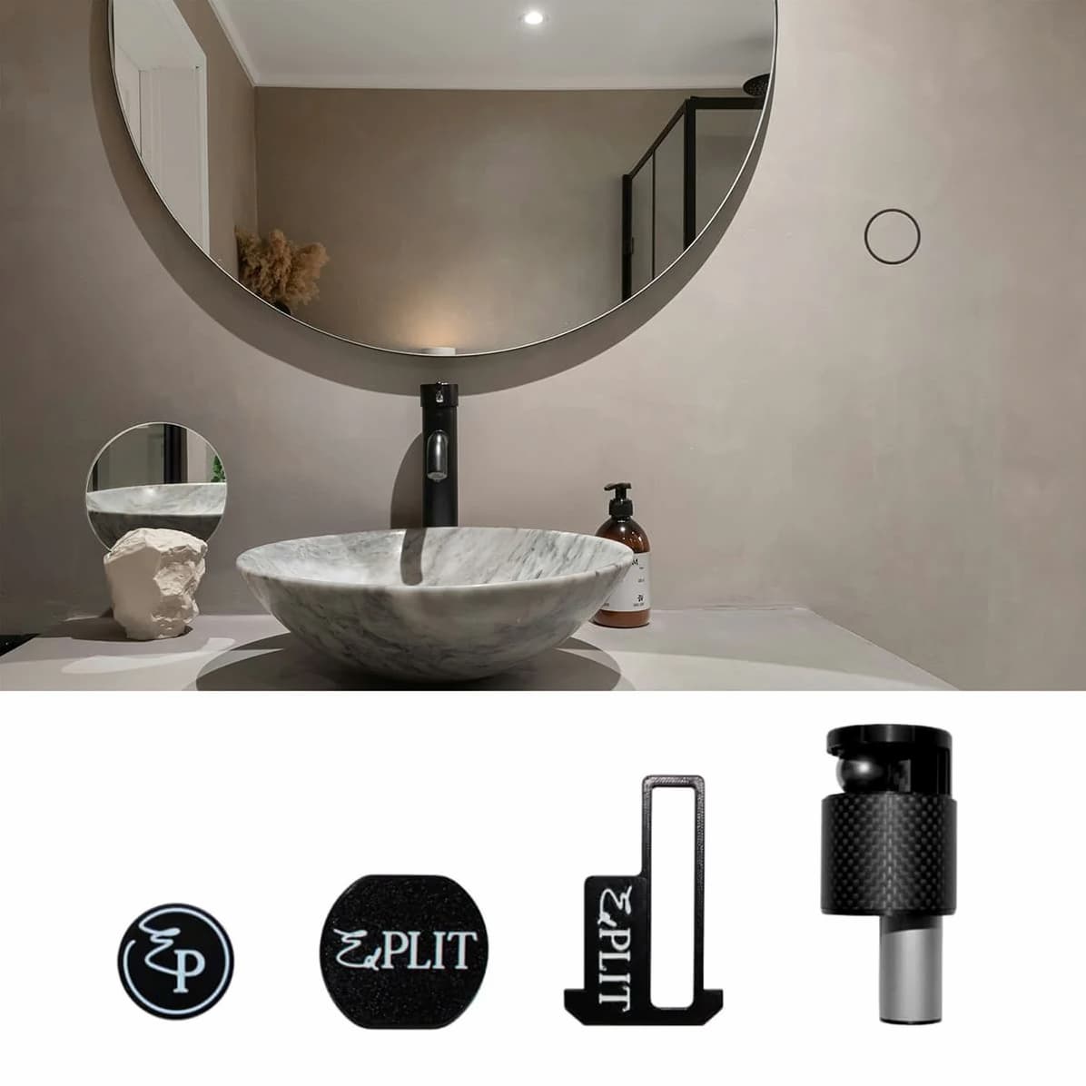 Toallero Oculto EDPLIT E60005 - instalado en baño